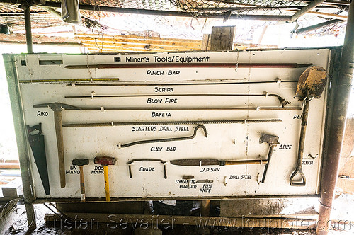 mining hand tools - balatoc mines (philippines), balatoc mines, gold mine