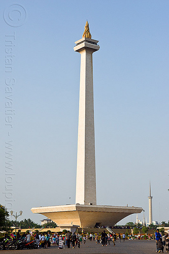 monas - monumen nasional - indonesia (jakarta), architecture, column, jakarta, medan merdeka, merdeka square, monumen nasional, national monument, park