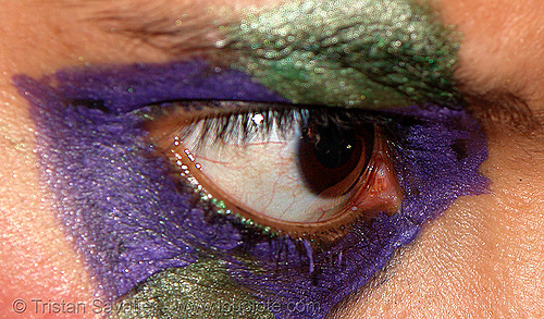 monika's eyes are intense!, beautiful eyes, bohemian carnival, closeup, eye color, iris, makeup, woman