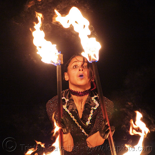 mumu spinning fire staves, fire dancer, fire dancing, fire performer, fire spinning, fire staffs, fire staves, night, woman
