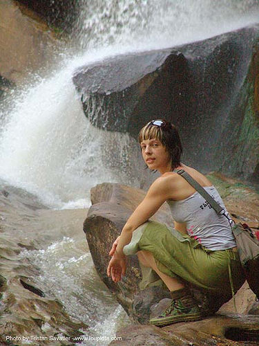 น้ำตกชาติตระการ - namtok chat trakan - pakrong waterfall - thailand, falls, nam tok chat trakan, namtok, pakrong, waterfall, woman, น้ำตกชาติตระการ
