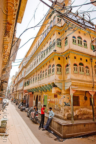 old house in jaipur (india), facade, jaipur, old house