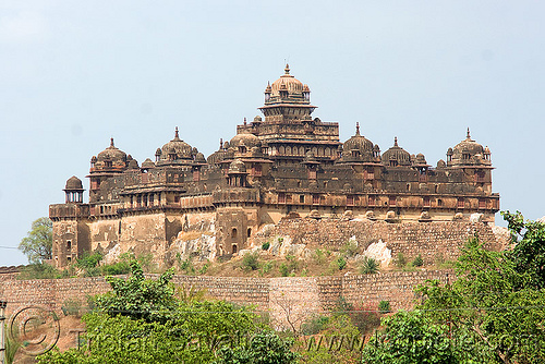 palace - datia (india), architecture, castle, datia, defensive wall, fort, fortifications, fortress, palace