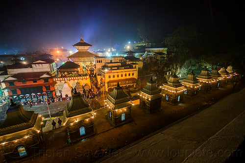 pashupatinath temple - kathmandu (nepal), hindu temple, hinduism, kathmandu, maha shivaratri, night, pashupatinath temple, shrines