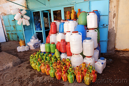 plastic jars shop, kurdistan, mardin, plastic jars, shop, street seller