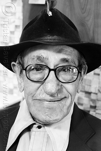 portrait of old man with hat, eyeglasses, eyewear, hat, old man, pedro lopez-brito, pedro lópez-brito, prescription glasses, spectacles