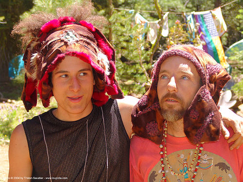 rainbow gathering - hippie hats, hats, hippie, men