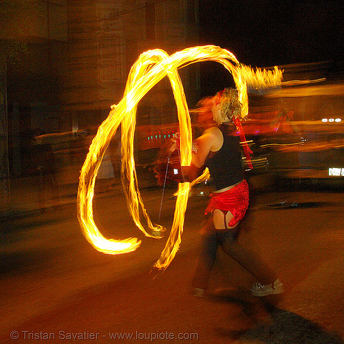 rising - fire performer spinning fire (san francisco), fire dancer, fire dancing, fire performer, fire poi, fire spinning, march of light, night, pyronauts, rising, spinning fire