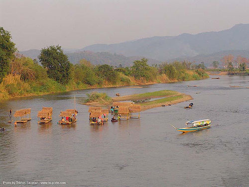 river fair - tha ton - near fang (thailand), fair, river boat, songkran, tha ton, สงกรานต์