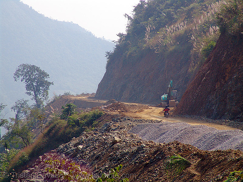 road construction - vietnam, asphalt, bitumen, groundwork, pavement, paving, road construction, roadworks