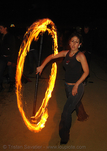roxy spinning a fire staff, fire dancer, fire dancing, fire performer, fire spinning, fire staff, night, roxy, spinning fire
