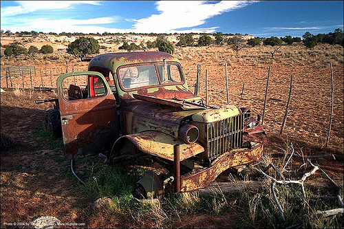 rusty truck - abandoned - junkyard, junkyard, lorry, rusty, trespassing, truck, wreck