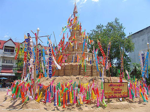 เจดีย์ทราย - sand pagoda - เชียงใหม่ - chiang mai - สงกรานต์ - songkran festival (thai new year) - thailand, banners, chiang mai, sand pagoda, songkran, thai new year, สงกรานต์, เจดีย์ทราย, เชียงใหม่
