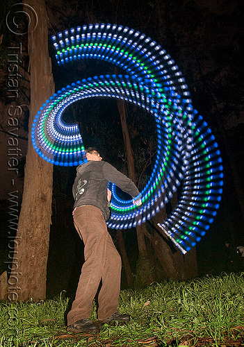 spinning staff with led lights, full moon party, glowing, golden gate park, led lights, led staff, light staff, man, night, spinning staff