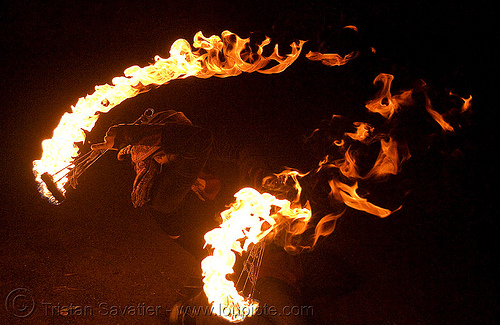 stasia with fire fans (san francisco), fire dancer, fire dancing, fire fans, fire performer, fire spinning, night, spinning fire