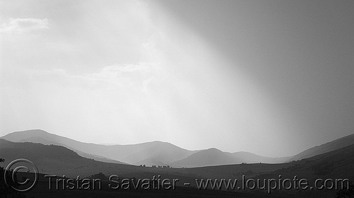 stormy landscape near belogradchik - sky (bulgaria), clouds, grey, hills, landscape, rain, stormy sky, weather