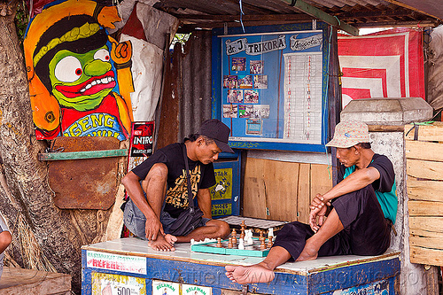 street chess players, chess board, chess game, men, player, playing, sitting, street seller