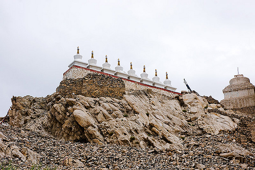stupas - leh valley - ladakh (india), chortens, ladakh, leh valley, row, stupas