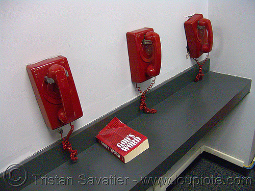 talk to god, airport lobby, god's word, red phones, scriptures, talk to god, telephones, washington dulles