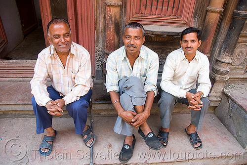 three indian men - delhi (india), delhi, men, sitting