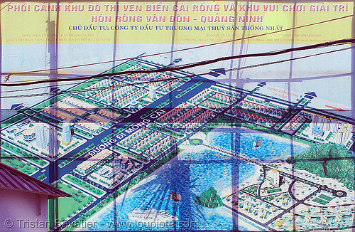 touristic development site - vietnam, sign, urban development, urban planning