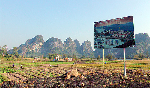 touristic urban development site - sign (cai rong, vietnam), landscape, sign, urban development, urban planning