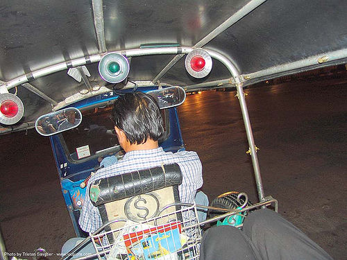tuktuk in bangkok - thailand, auto rickshaw, bangkok, driver, night, taxi, tuk-tuk, บางกอก