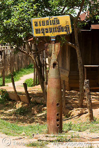 uxo - unexploded ordnance (bomb) - laos, unexploded bombs, unexploded ordnance, uxo