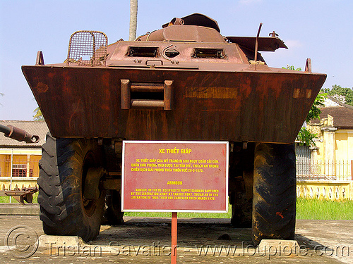 v-100 commando armored car - war - vietnam, armored car, armored vehicle, army museum, army tank, hué, military, rusty, vietnam war