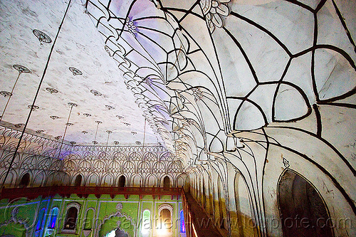 vaults - ceiling of the bara imambara in lucknow (india), architecture, asafi imambara, bara imambara, ceiling, islam, lucknow, monument, shia shrine