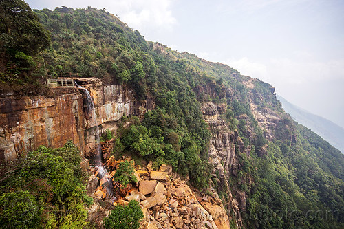 wakaba falls - seven sisters waterfall - cherrapunji (india), cherrapunjee, cherrapunji, cliff, east khasi hills, landscape, meghalaya, mountains, sohra, wakaba falls, waterfall, wha kaba falls