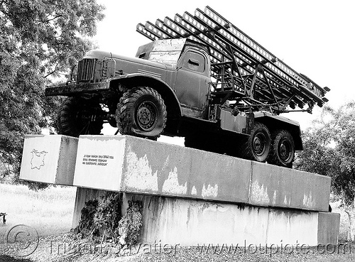 war monument - katyusha - катюша (bulgaria), 4x4 trucks, 6x6, all-terrain, army trucks, katyusha, lorry, military trucks, rocket-launcher, rockets, truck, war monument, катюша