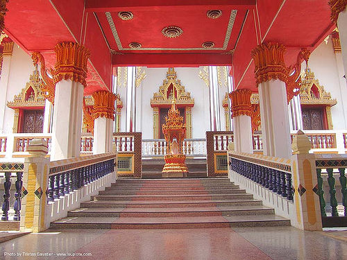 wat - สังขละบุรี - sangklaburi - thailand, sangklaburi, stairs, temple, wat, สังขละบุรี