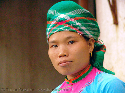 woman from bo y tribe - vietnam, asian woman, bo y tribe, bouyei, colorful, green hmong, hill tribes, hmong tribe, indigenous