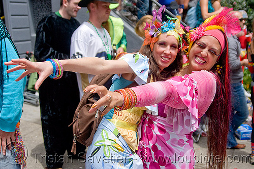 women in colorful costume - bay to breakers (san francisco), bay to breakers, costumes, footrace, street party, woman