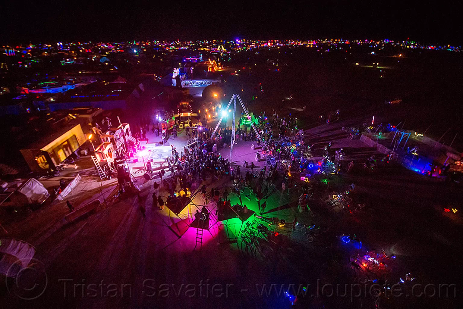 at night, burning man 2015