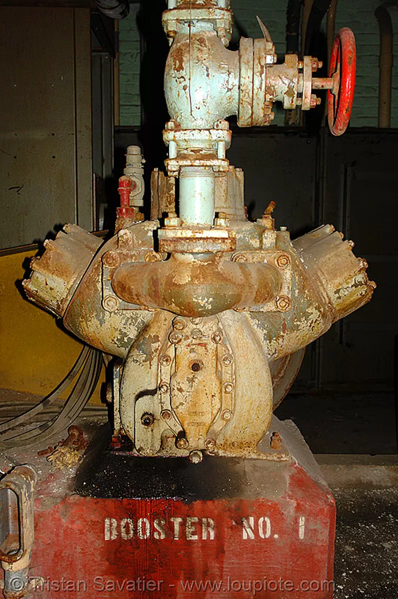 booster pump, abandoned factory, san francisco