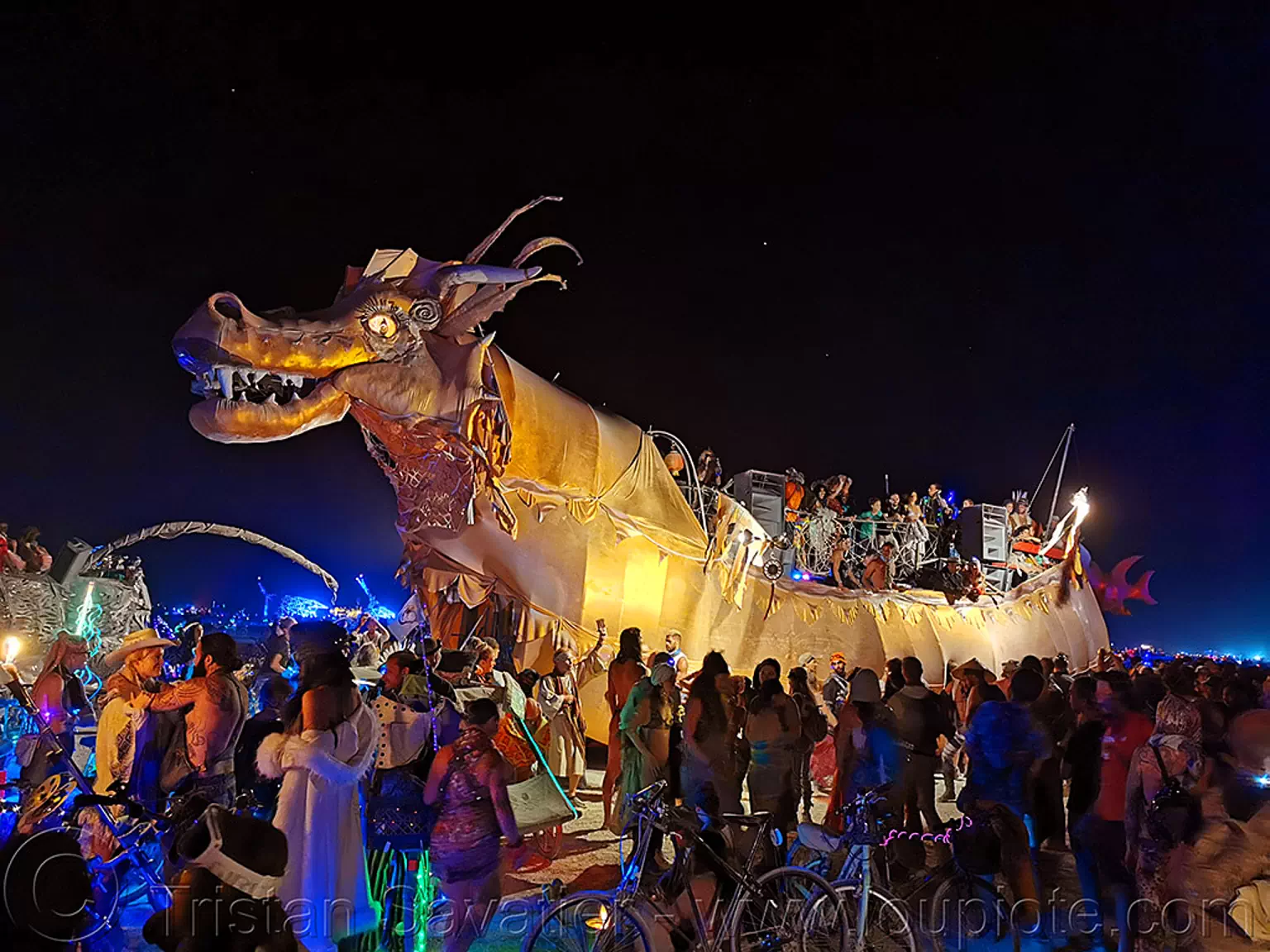 Burning Man Abraxas Dragon Art Car 