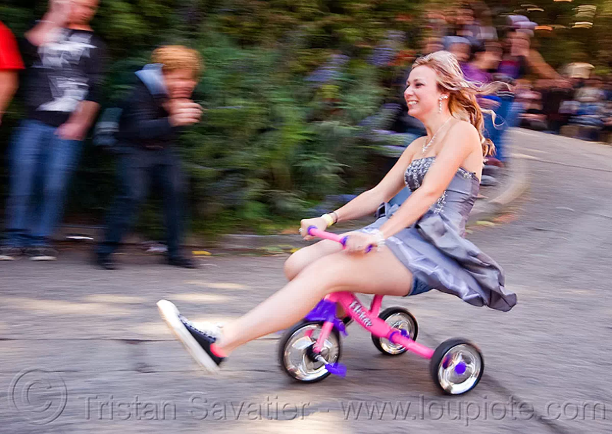 BYOBW, "bring your own big wheel" race, toy tricycles, san francisco