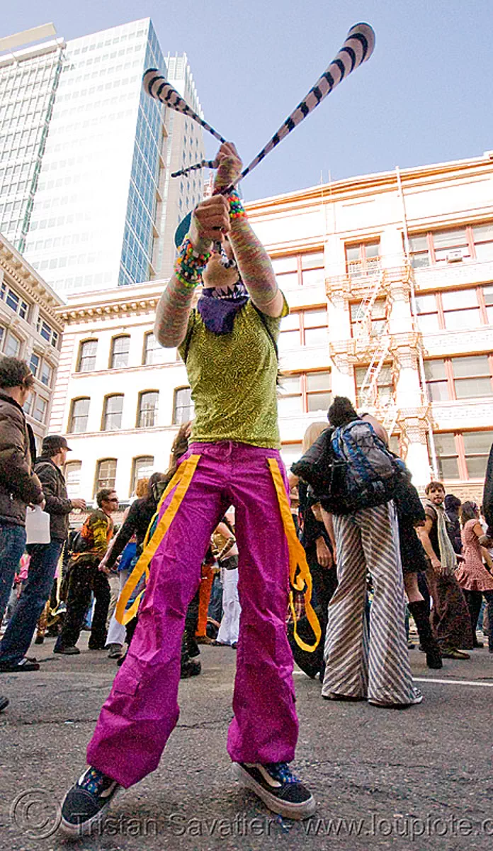 candy kid spinning poi, how weird street faire, san francisco