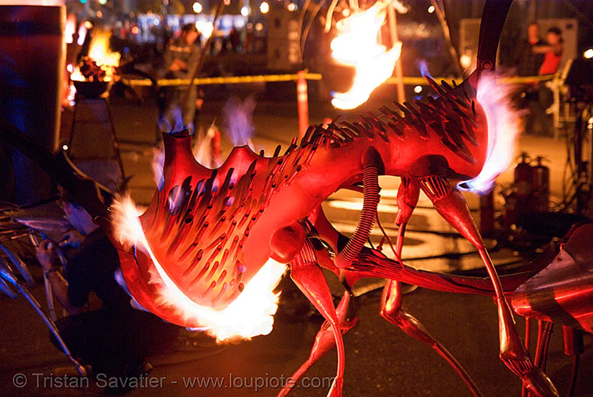 crucible fire arts festival 2007 (oakland, california), burning, fire art
