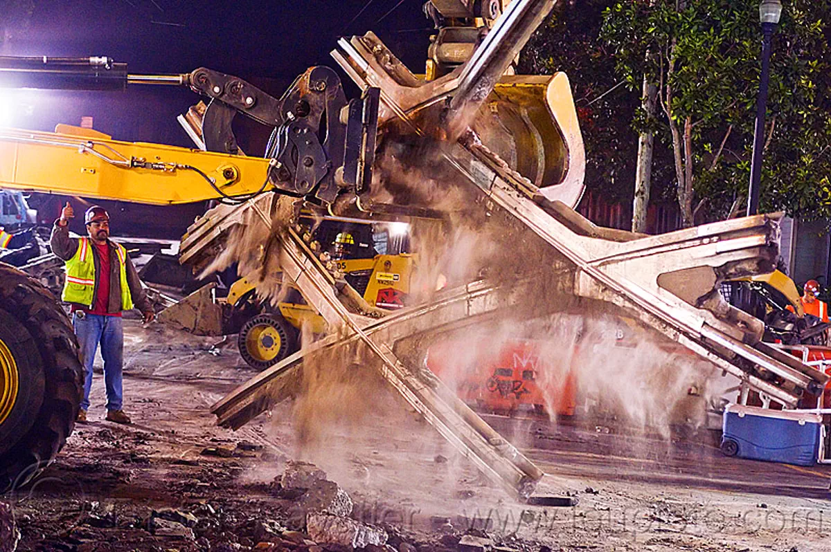 diamond crossing, railroad demolition