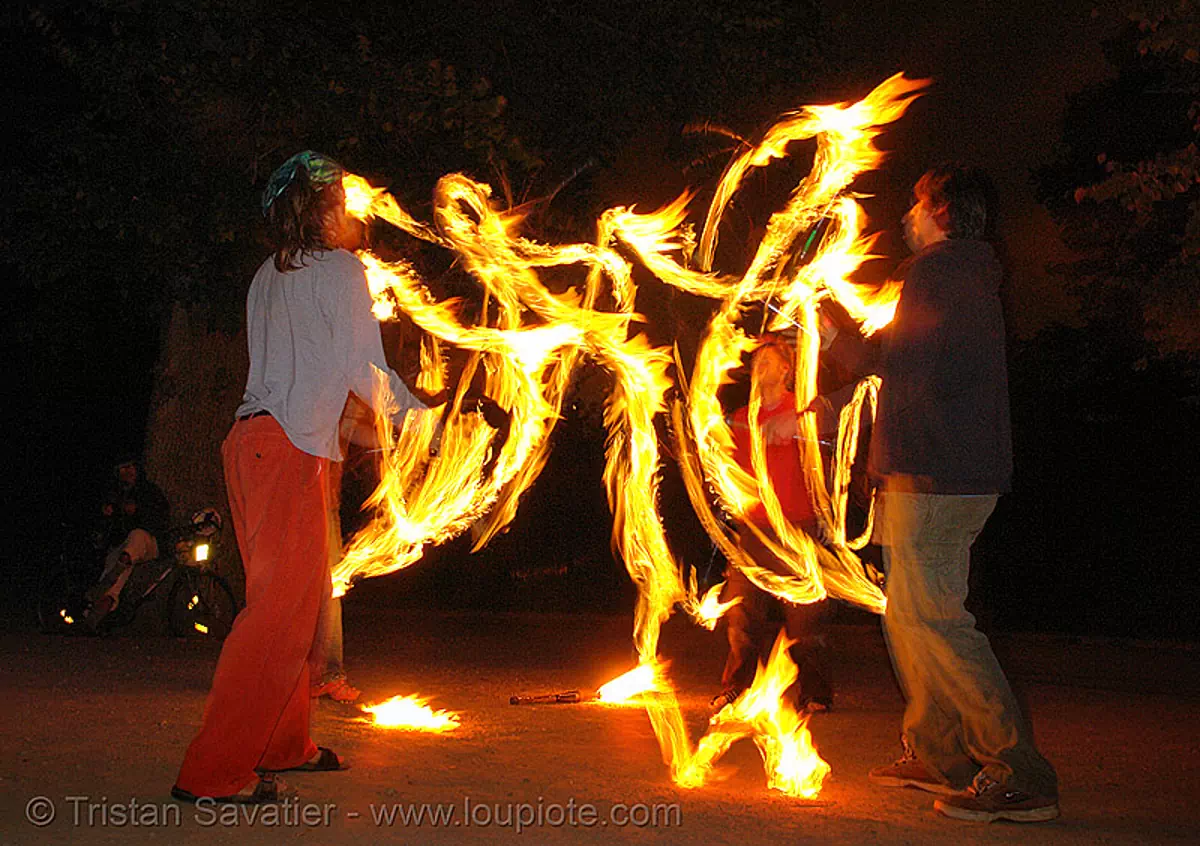 fire jugglers, san francisco