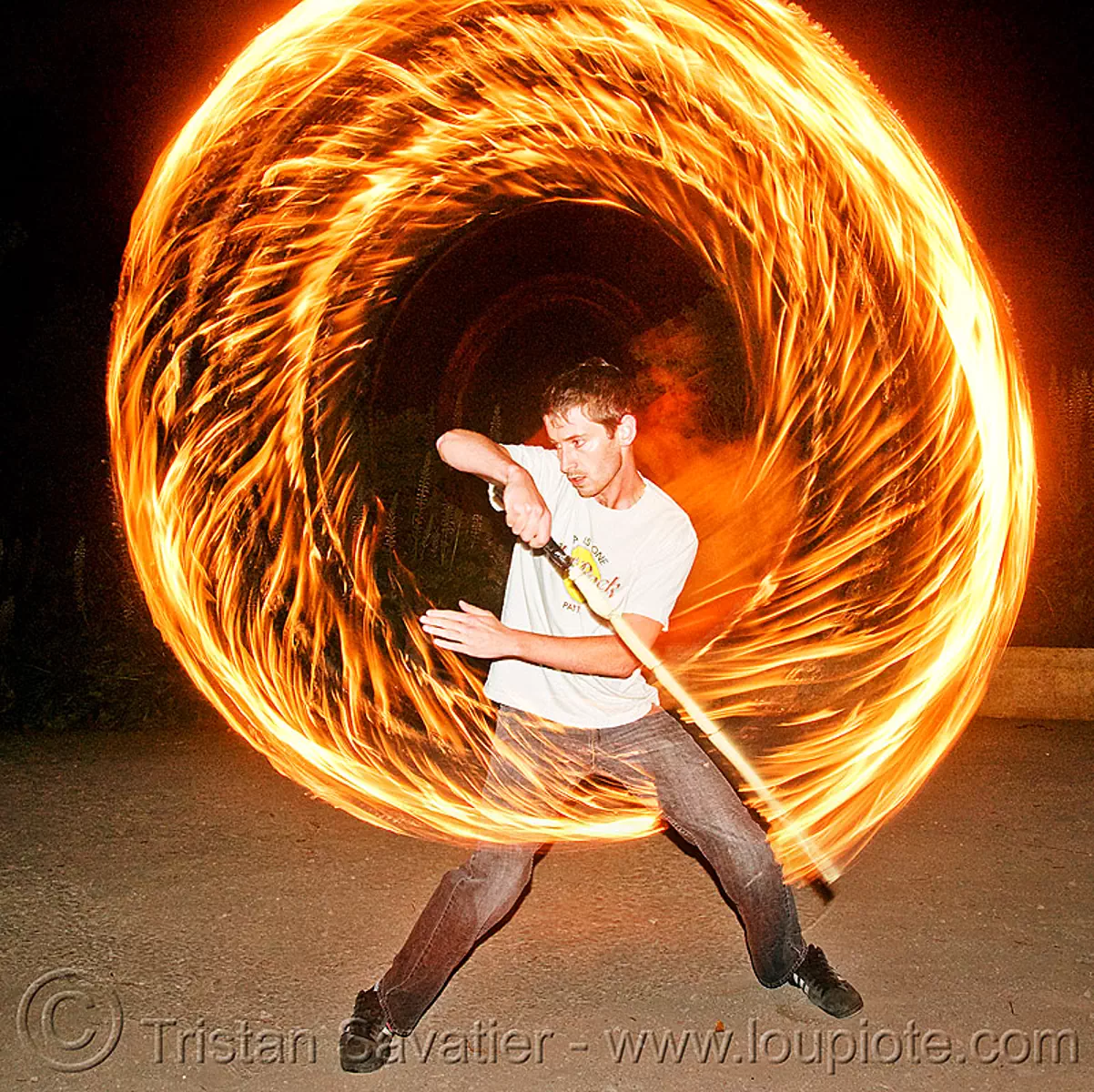 fire performer spinning fire sword, fire circle, fire dancer, fire dancing, fire performer, fire ring, fire spinning, fire sword, night, spinning fire