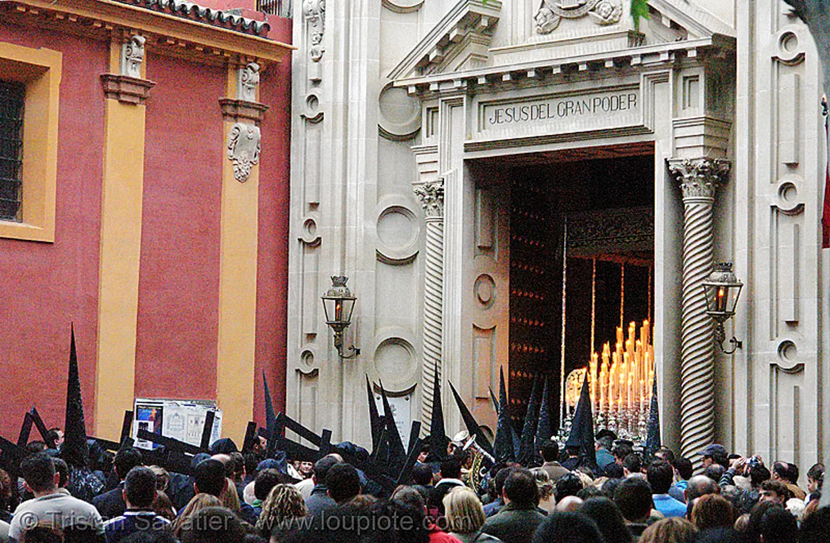 hermandad del gran poder, semana santa en sevilla | Stock ...