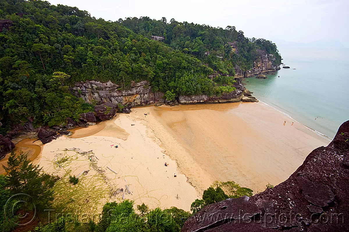 kecil beach - bako national park (borneo), bako, borneo, kecil beach, kuching, malaysia, sand, seashore, telok pandan kecil