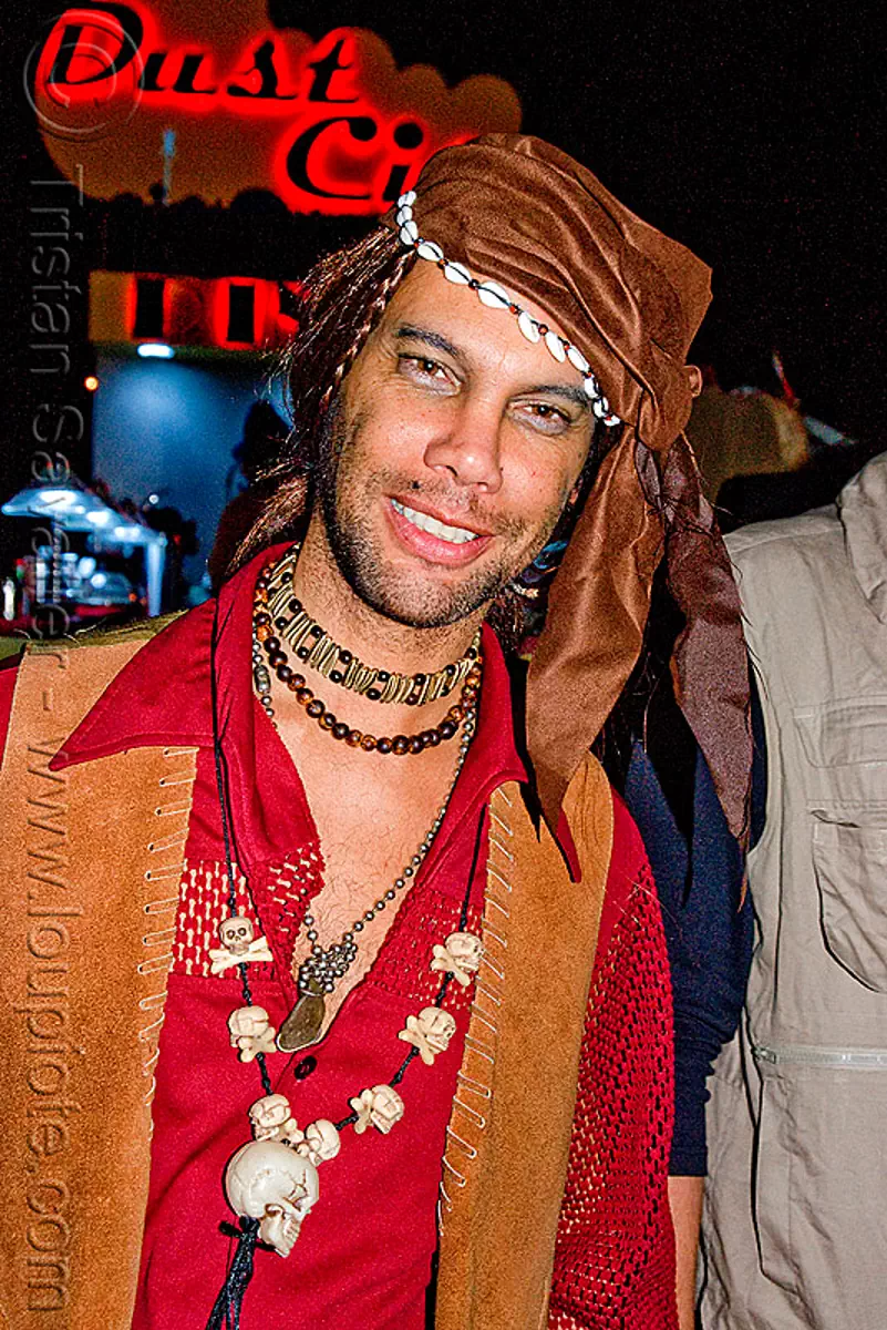 pirate - fritz - ghostship halloween party on treasure island (san francisco), costume, fritz, ghostship 2009, halloween, party, pirate