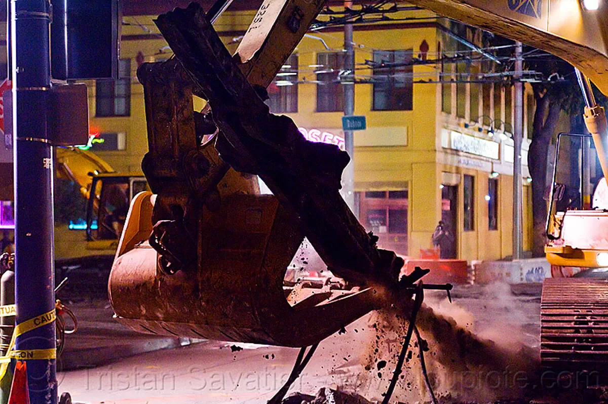 railroad track demolition