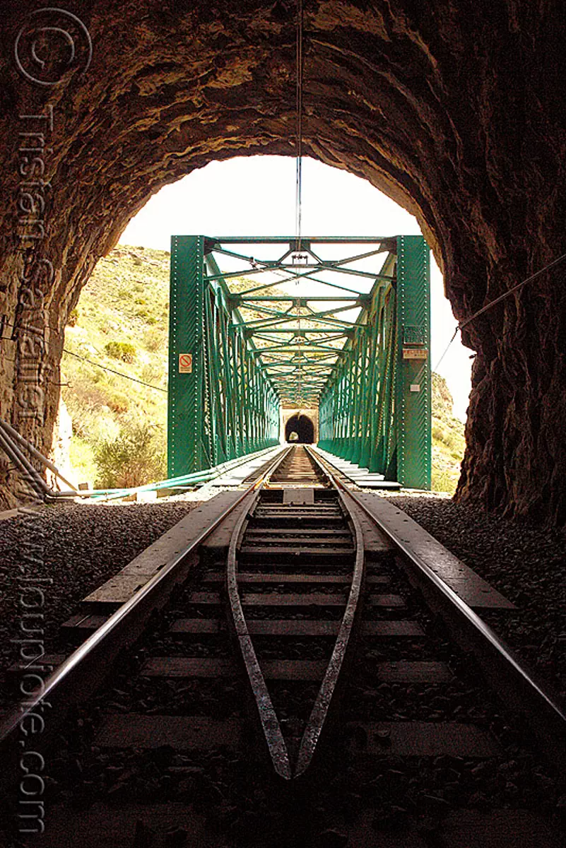 railroad tunnel and bridge