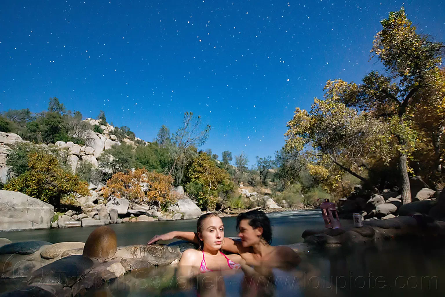 remington hot springs (california), bathing, moonlight, night, nude, pool, remington hot springs, stars, women